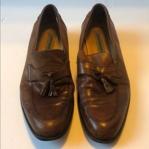 Brown Dress Shoes Johnston & Murphy Tassle Size 10